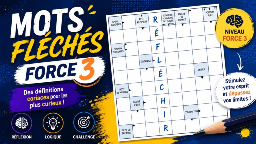 Mots Fléchés Force 3
